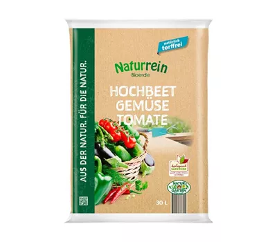 Naturrein Bio Hochbeet Gemüse Tomate 30l Naturrein Bio Hochbeet Gemüse Tomate 30l